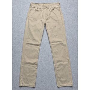 Levi's 514 Jeans‎ Mens 29x32 Beige Tan Straight Leg Denim Waterless Casual Pants